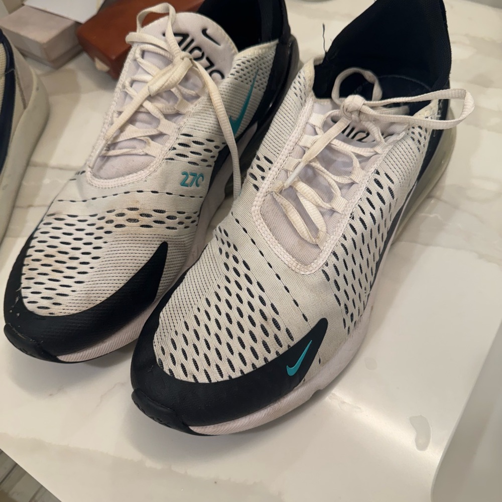 Nike Air Athletic Shoes - White and Black